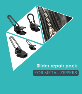 Zipper Repair Pack for Metal Zips