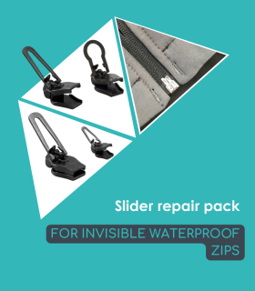 Zipper Repair Pack for Invisible/Waterproof Zips
