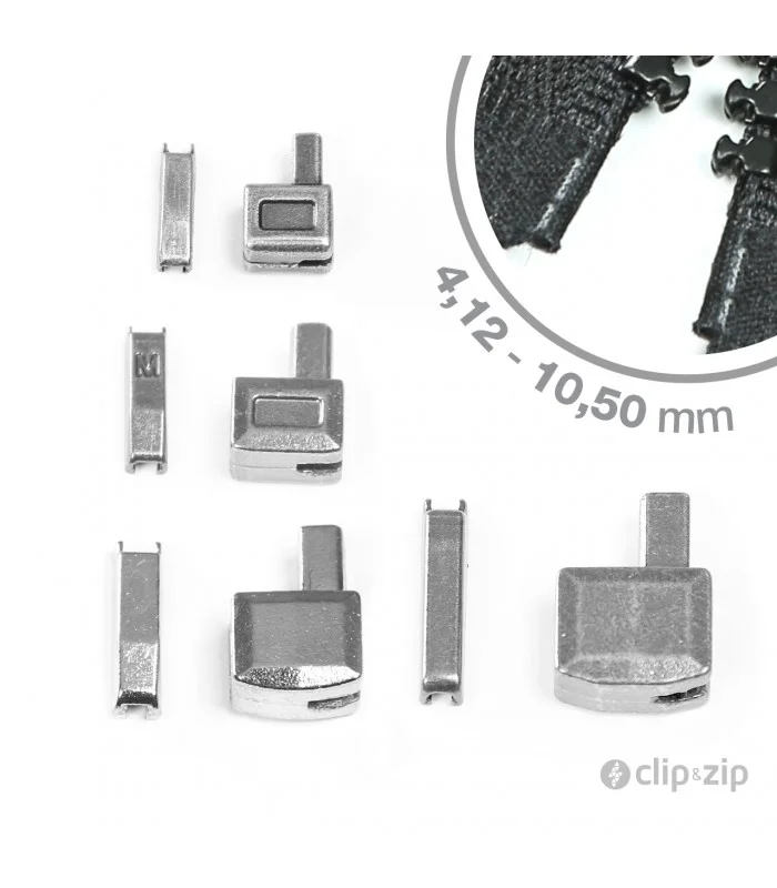 Pack Clip&Zip boîtier/manchon d'arrêt de remplacement pour fermeture