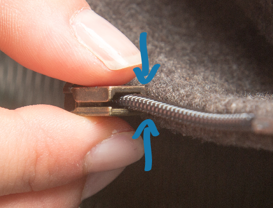 clip the zlideon cursor on the closure