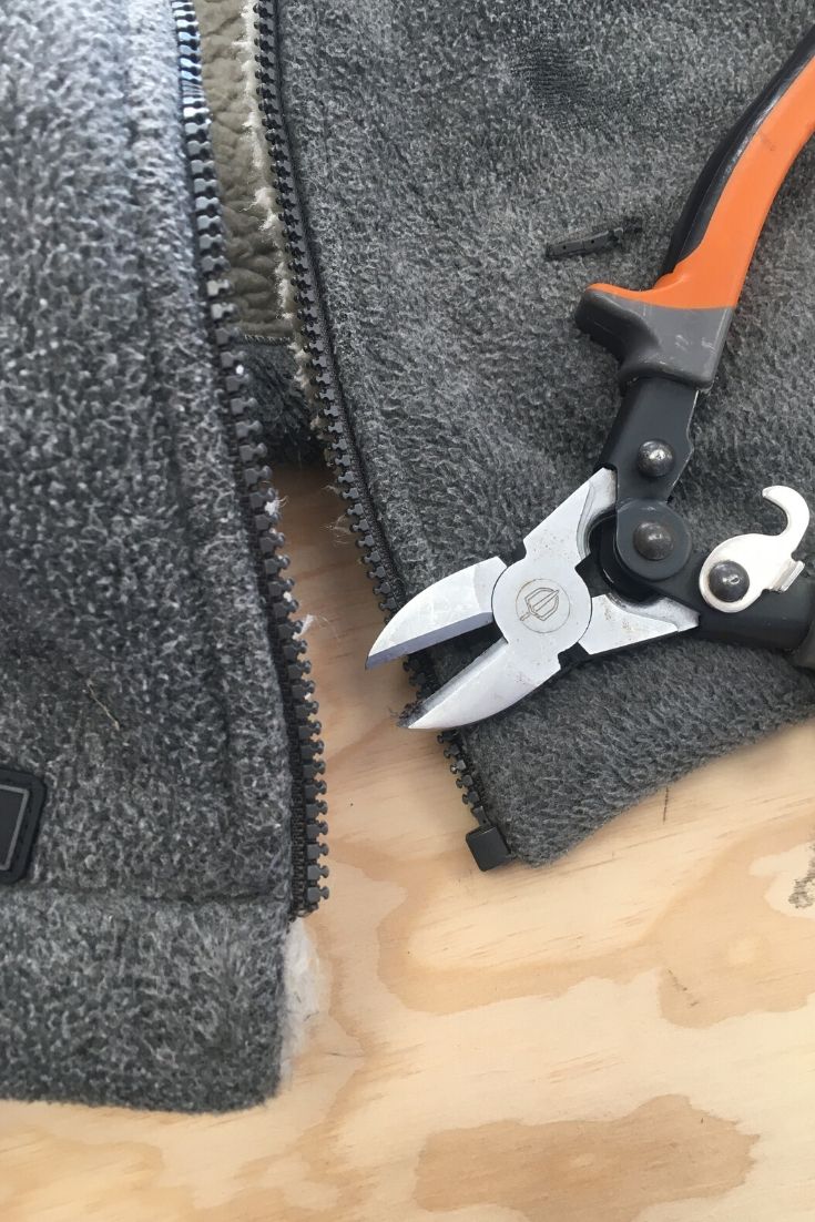 pliers for cutting closure